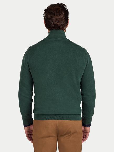 Raging Bull Cotton Classic Quarter Zip Jumper - view 2, Forest