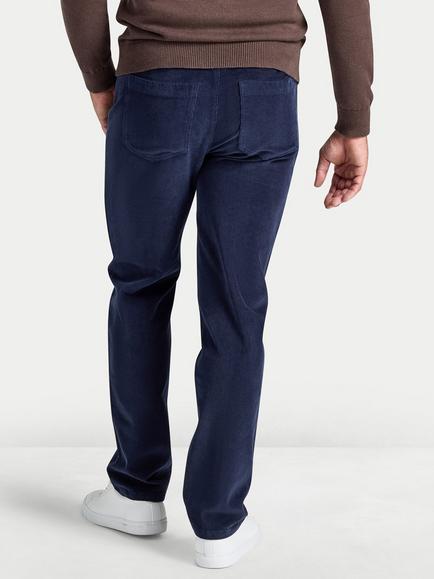 Raging Bull Corduroy Trousers, Navy - view 2, Navy