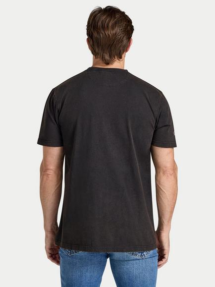 Raging Bull Cotton Ruck & Maul Distressed Print T-Shirt, Black - view 2, Black
