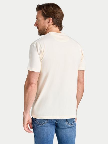 Raging Bull Cotton Vintage Rugby Poster T-Shirt, Cream - view 2, Cream