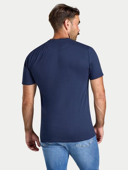 Raging Bull Cotton Key Principle T-Shirt, Navy - view 2, Navy