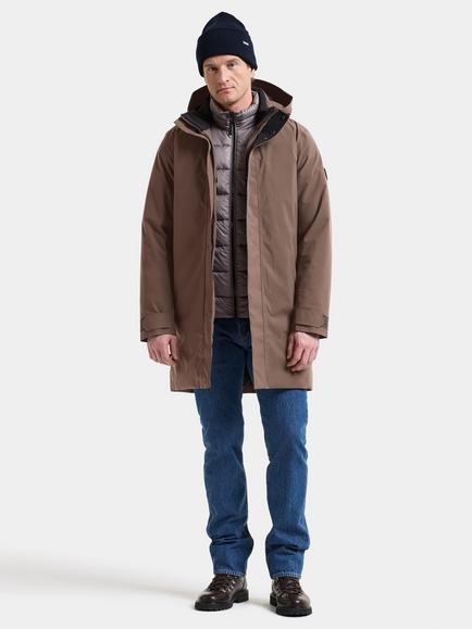 Didriksons Hektor Waterproof Padded Parka - view 2, Mocha Brown