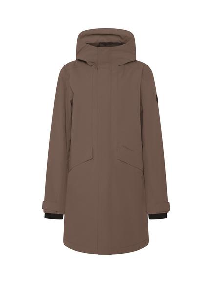 Didriksons Kenny Padded Parka Jacket, Mocha Brown, Mocha Brown