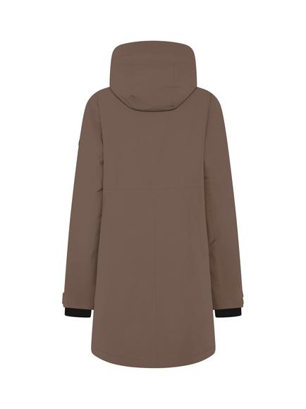 Didriksons Kenny Padded Parka Jacket, Mocha Brown - view 2, Mocha Brown