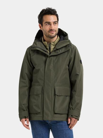 Didriksons Liam Waterproof Windproof Jacket, Deep Green