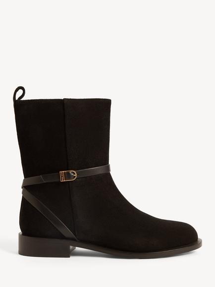 Hobbs Marley Suede Ankle Boots, Black, Black