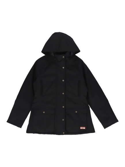 Hunter Originals Long Waterproof Jacket, Black, Black
