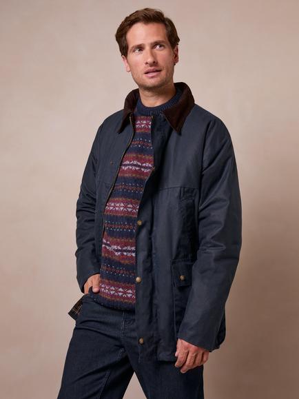 Celtic & Co.Grown Wax Jacket, Navy - view 2, Navy