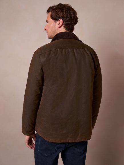 Celtic & Co. Waxed Overshirt, Peat - view 2, Peat