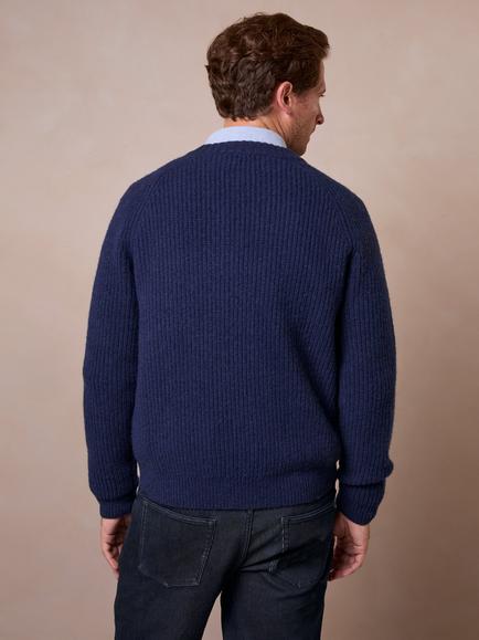 Celtic & Co. Fishermans Jumper - view 2, Navy