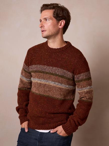 Celtic & Co. Statement Donegal Wool Jumper, Ember