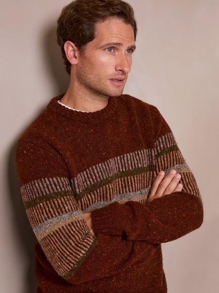 Celtic & Co. Statement Donegal Wool Jumper - view 2, Ember