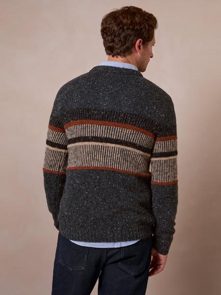 Celtic & Co. Statement Donegal Wool Jumper, Slate - view 2, Slate