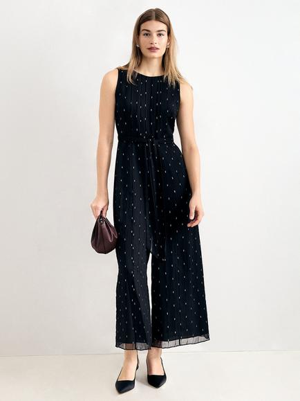Phase Eight Janine Shimmer Jumpsuit, Black, Black