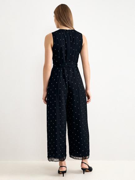 Phase Eight Janine Shimmer Jumpsuit, Black - view 2, Black