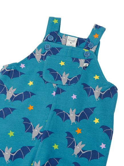Frugi Kids' Cosy Parsnip Dungarees, Multi - view 2, Multi