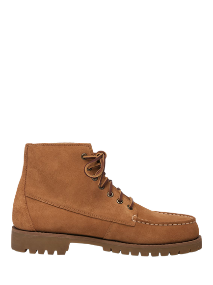 Sebago Parker Suede Lace Up Ankle Boots, Brown Cognac, Brown Cognac