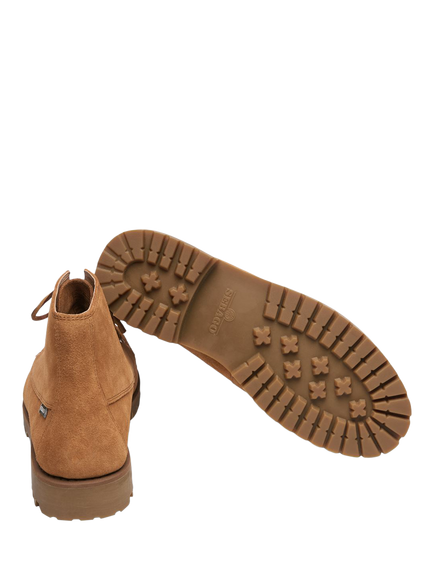 Sebago Parker Suede Lace Up Ankle Boots, Brown Cognac - view 2, Brown Cognac