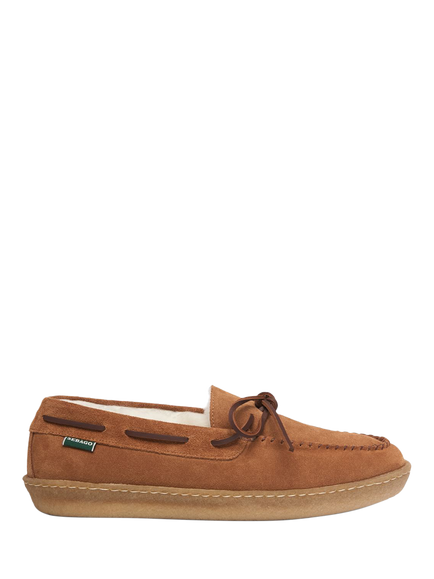 Sebago Colton Suede Moccasins, Brown Cognac, Brown Cognac