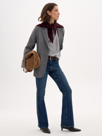 HUSH Eliana Mid Rise Bootcut Jeans, Dark Blue Wash - view 2, Dark Blue Wash