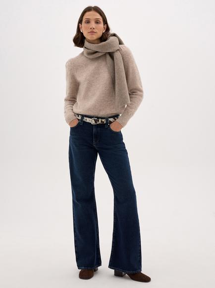 HUSH Ritchie Relaxed Bootcut Jeans, Dark Blue Indigo - view 2, Dark Blue Indigo