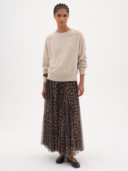HUSH Anastasia Brushed Merino Wool Jumper - view 2, Oatmeal
