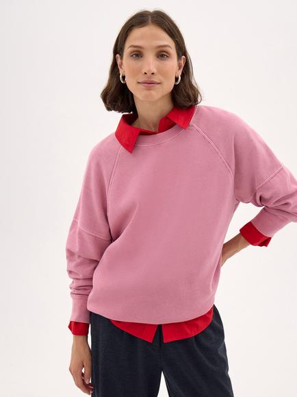 HUSH Quinn 2.0 Washed Sweatshirt, Dusty Pink