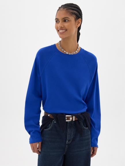 HUSH Matilda Raglan Top, Bright Blue, Bright Blue