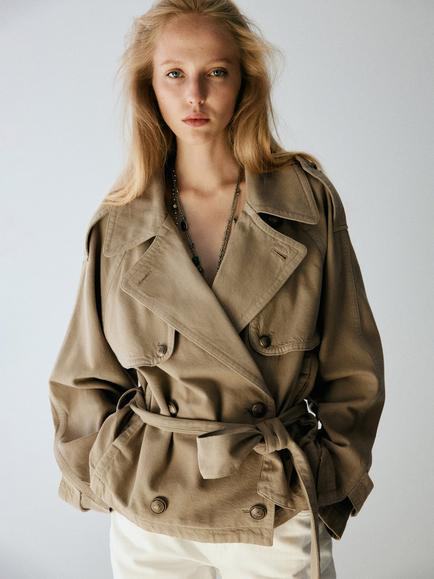 Mango Heritage Tailored Trench Coat, Sand, Sand