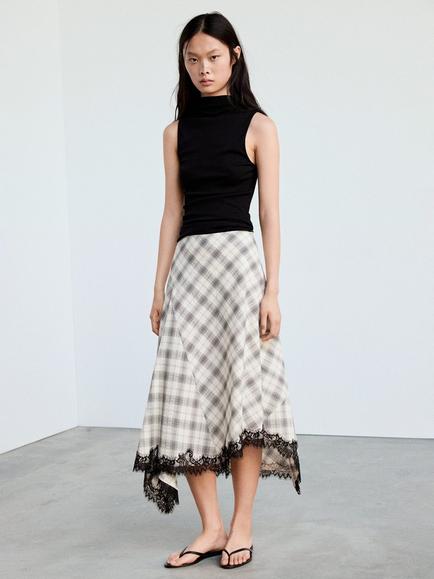 Mango Sleeveless Funnel Neck Knit Top, Black