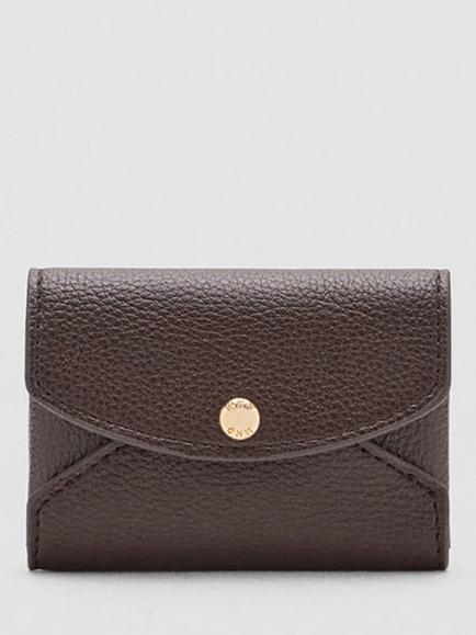 Mango Compact Envelope Coin Purse, Chocolate, Chocolate