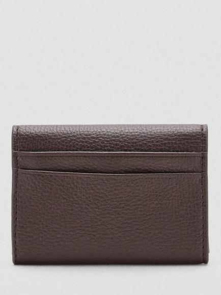 Mango Compact Envelope Coin Purse, Chocolate - view 2, Chocolate