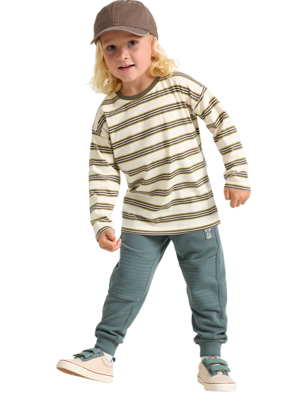Lindex Kids' Joggers, Dusty Green, Dusty Green