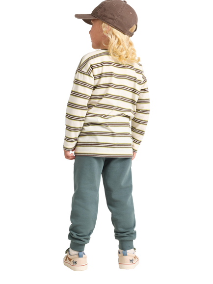 Lindex Kids' Joggers, Dusty Green - view 2, Dusty Green