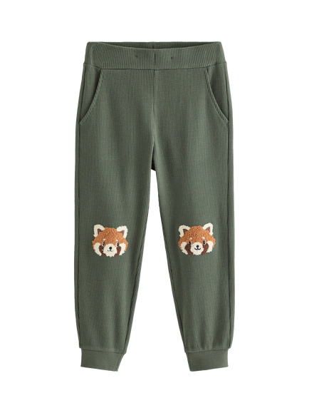 Lindex Kids' Fox Joggers, Dusty Khaki