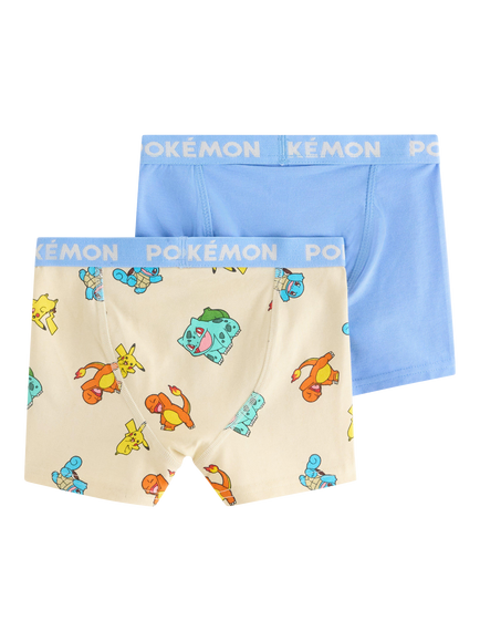 Lindex Kids' Pokémon Boxer Shorts, Pack of 2, Light Blue - view 2, Light Blue