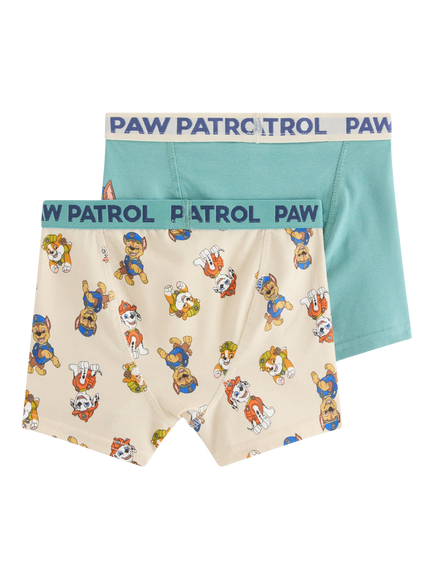 Lindex Kids' Paw Patrol Boxer Shorts, Pack of 2, Light Turquoise - view 2, Light Turquoise