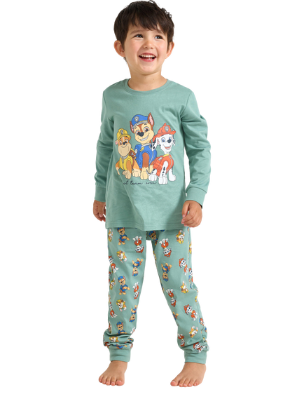 Lindex Kids' Paw Patrol Pyjama Set, Light Turquoise, Light Turquoise