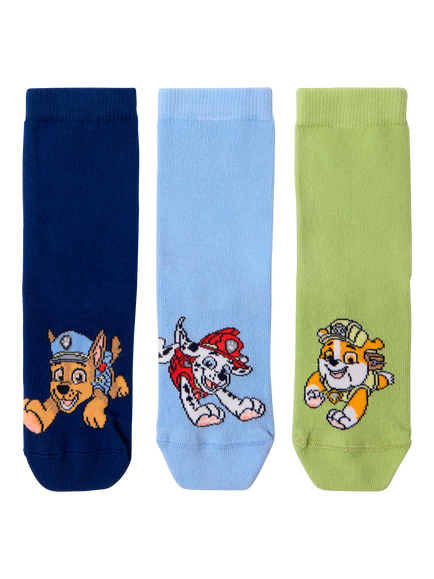 Lindex Kids' Paw Patrol Socks, Pack of 3, Light Green, Light Green
