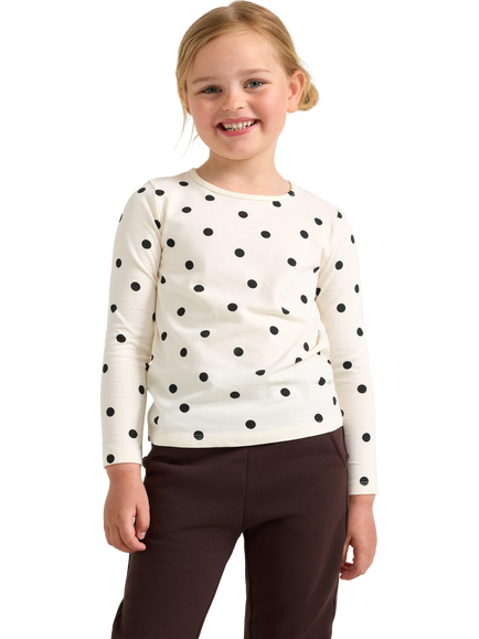 Lindex Kids' Polka Dot Top, White, White