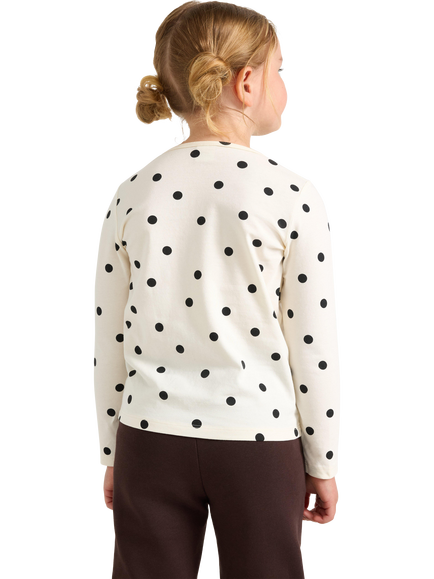 Lindex Kids' Polka Dot Top, White - view 2, White