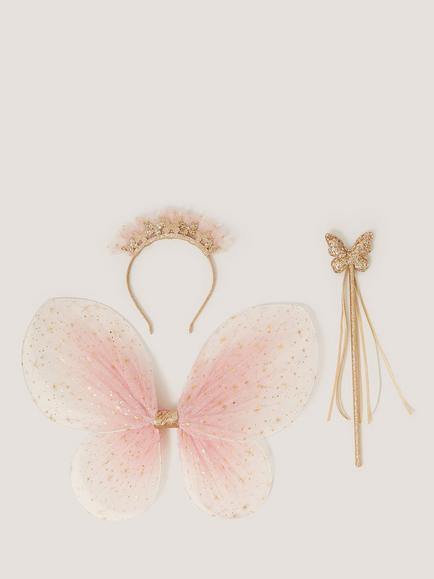 Monsoon Kids' Butterfly Dress-Up Set, Gold, Gold