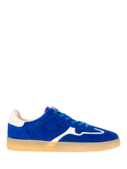 Bobbies Miles Suede Trainers, Acid Blue