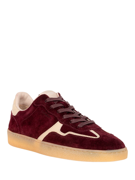 Bobbies Miles Suede Trainers - view 2, Red Multi