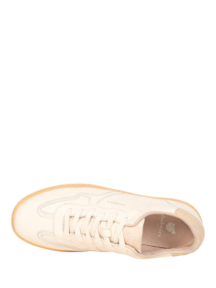 Bobbies Miles Leather Trainers, Cream Multi - view 2, Cream Multi