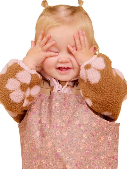 WHEAT Baby Martinus Fleece Jacket, Warm Hazel - view 2, Warm Hazel