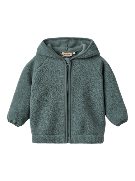 WHEAT Baby Martinus Fleece Jacket, Dark Petroleum, Dark Petroleum