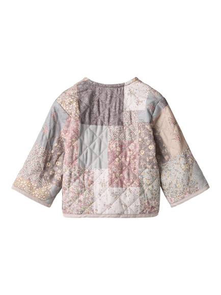 WHEAT Baby Ima Quilted Patchwork Jacket, Natural - view 2, Natural