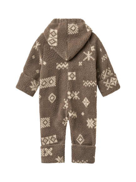 WHEAT Kids' Allo Fleece All-In-One, Dry Wood - view 2, Dry Wood