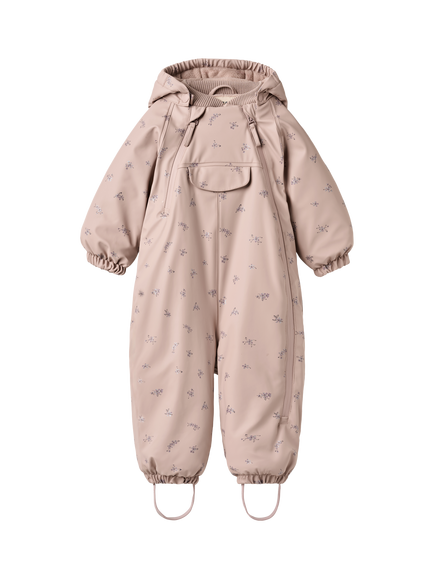 WHEAT Baby Evig Hooded Wintersuit, Dry Rose, Dry Rose